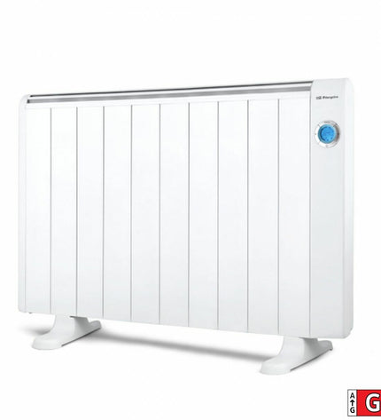 Orbegozo RRE1810 digital heater for 10 rooms, white 1800W portable electric heating appliance for home and kitchen use.