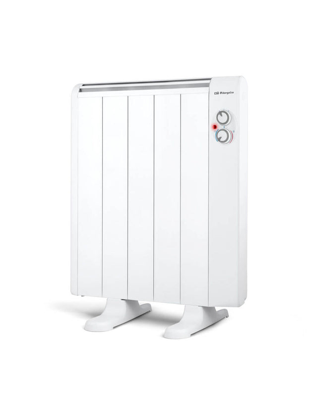Orbegozo RRM 810 digital heater in white with 800W, portable home heating or cooling device, compact and modern design.