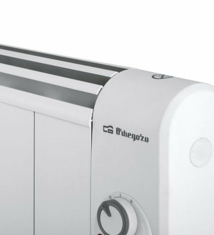 Orbegozo 17304 digital heater for 7 rooms, white with 1300W power, designed for home heating and portable air conditioning.