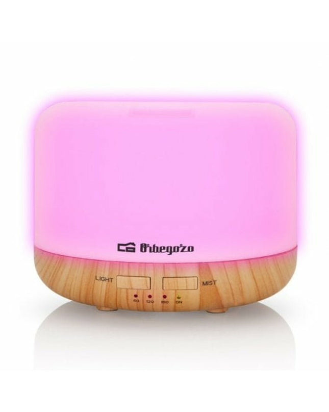 Orbegozo HUA-4000 portable air humidifier with 400 ml water tank, designed for home and kitchen use.