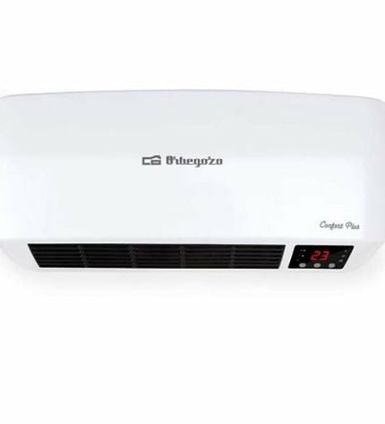 Orbegozo SP 6000 2000W white portable heater with control panel for home heating and cooling.