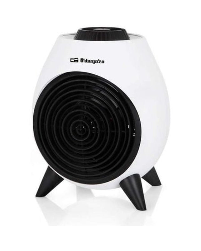 Orbegozo 17365 black portable heater with 1000W and 2000W settings, designed for home heating and comfort.