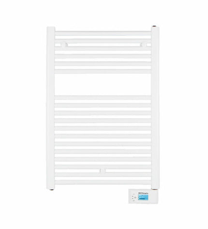 Orbegozo THA315 electric wall towel rack in bathroom, featuring 54.5x12x88 cm size and 500W power, sleek bathroom heating solution.