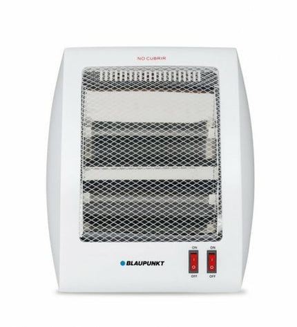 Blaupunkt Kwarts Kachel BP1004 portable electric heater in gray, 800W, designed for home and cooking use.