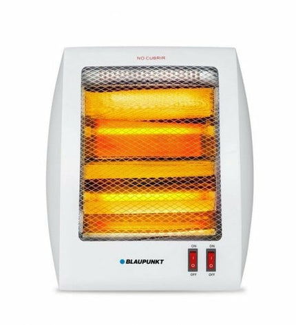 Blaupunkt Kwarts Kachel BP1004 portable heater in gray, 800W, suitable for home and cooking spaces, with digital display and controls.