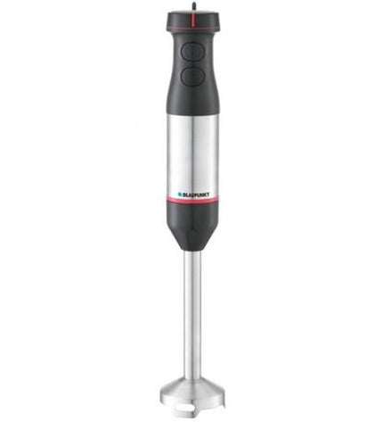 Blaupunkt BP4008 handblender with 800W motor, featuring a sleek design and detachable blending shaft for kitchen use.