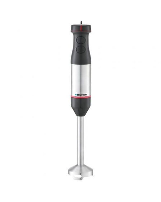 Blaupunkt BP4008 handblender with 800W motor, featuring a sleek design and detachable blending shaft for kitchen use.