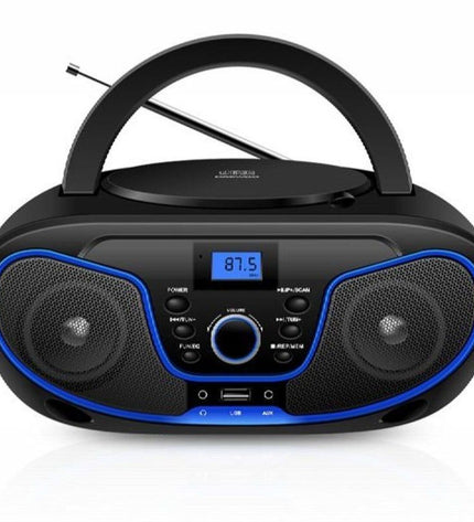 Daewoo DW3012 Bluetooth transistor radio, electronic toy, with dials and display, designed for children’s play and entertainment.