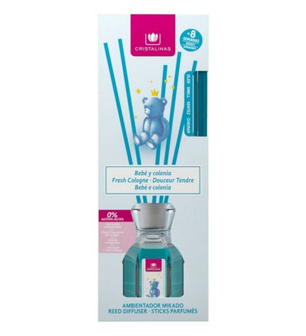 Cristalinas luchtverfrisser Cristalinas 1 Baby 35 ml bottle with a clear label, ideal for home decor and kitchen freshness.