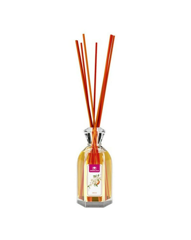 Cristalinas Mikado Oranjebloesem luchtverfrisser in glazen fles, 180 ml, for home decor and freshening spaces.