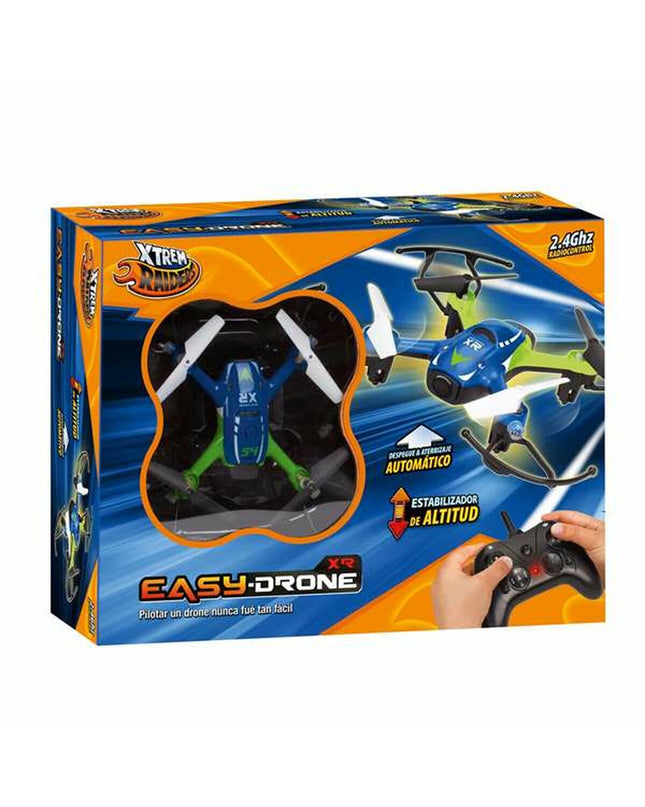 Easy Drone XR toy drone by BigBuy Kids, 30-meter remote control flying toy with colorful design in a playful setting.