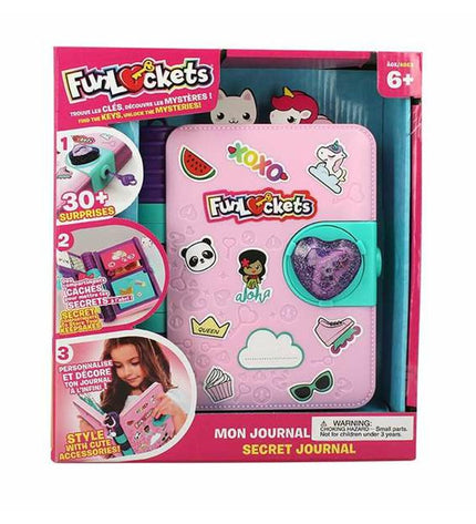 Diset dagboek speelgoed en games, leren en onderwijs, colorful cover with playful illustrations and writing space.