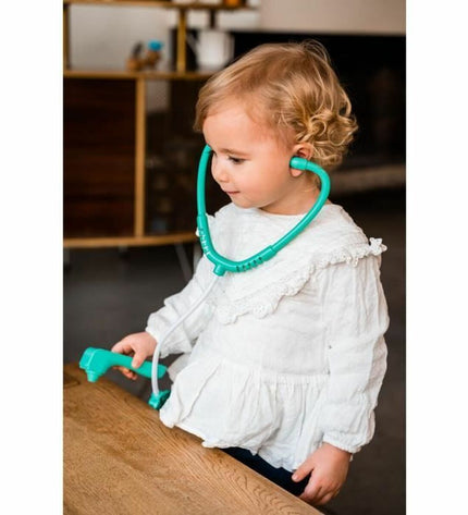 BigBuy Home toy doctor kit with accessories, including stethoscope, syringe, and medical tools for imaginative play.