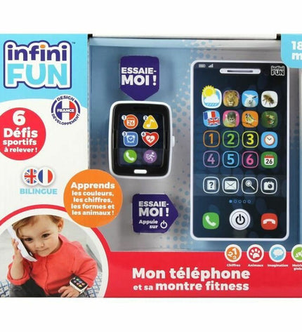 Colorful BigBuy Home toy phone with buttons and screen, measuring roughly 20x7x26 cm, designed for imaginative play and role-playing.