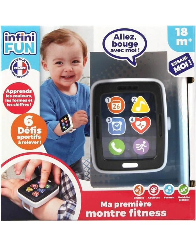 Colorful children's fitness watch toy from BigBuy Home, featuring playful design and digital display for kids' fun and activity tracking.