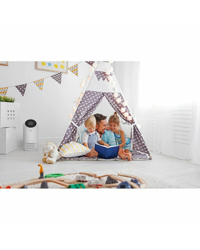Portable SPC air conditioner model 6514B in white, designed for home cooling and air purification.