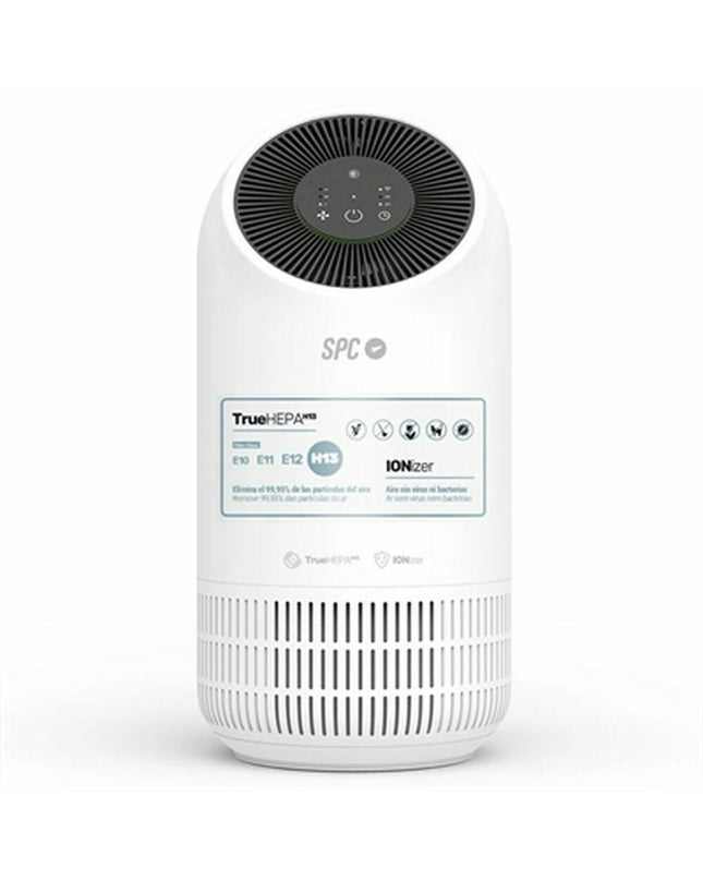 Portable white SPC air conditioner, model SPC 6514B, designed for home and kitchen cooling, with visible vents and control panel