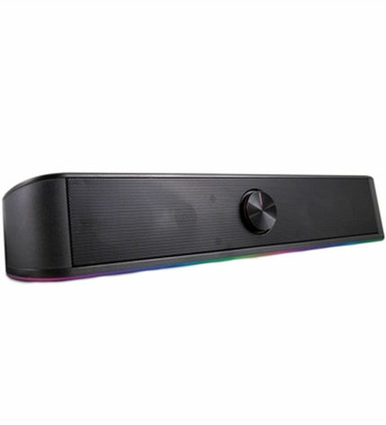 CoolBox DG-ALB-R200B black soundbar with 6W audio output, sleek electronics for enhanced home audio experience