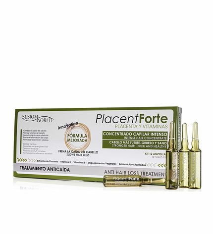 Shine Inline Anti-Haarverlies Kuur Shine Inline Placenta Forte, hair treatment serum with placenta for hair loss prevention.
