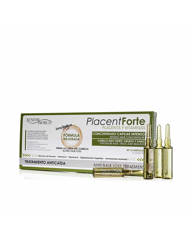 Shine Inline Anti-Haarverlies Kuur Shine Inline Placenta Forte, hair treatment serum with placenta for hair loss prevention.