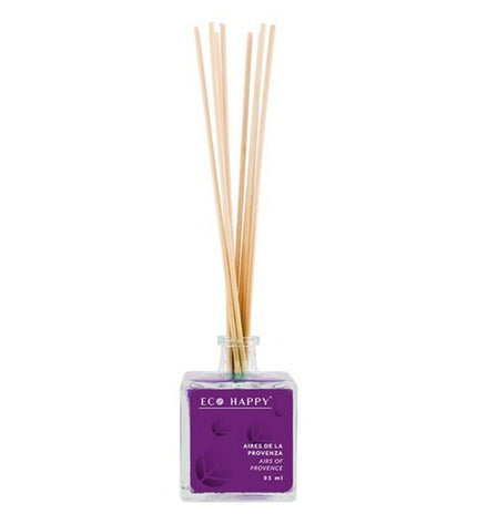 Eco Happy Mikado Aires de la Provenza parfum sticks in a 95 ml bottle, used for home decor and scenting indoor spaces.