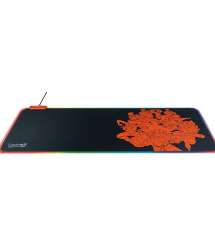 FR-TEC gaming mouse pad with LED lighting, designed for electronic gaming consoles, featuring a smooth surface and colorful glow.
