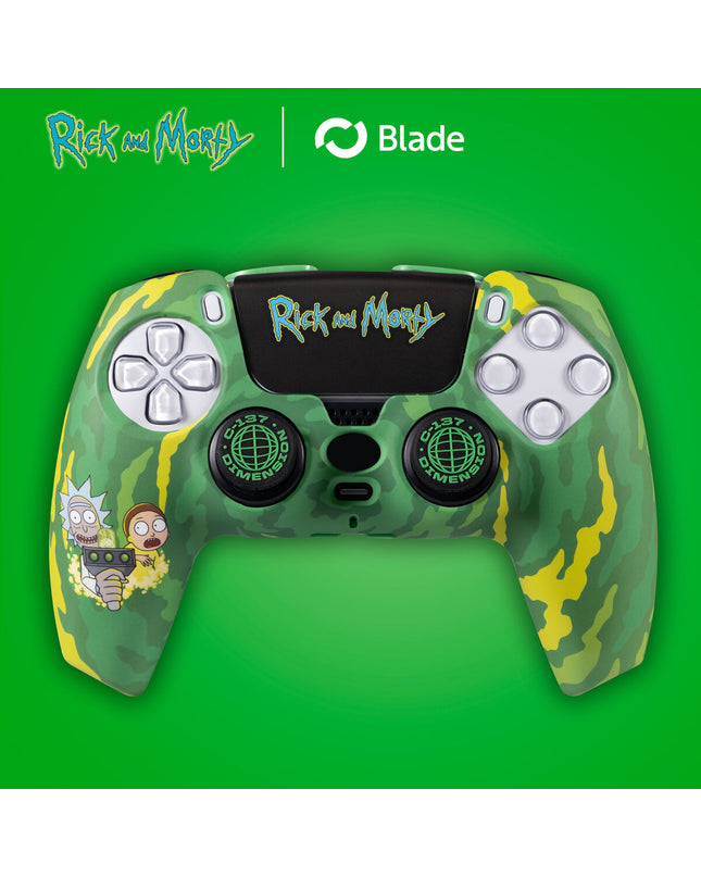 FR-TEC Rick and Morty Groen accessories kit for plug-and-play game consoles, electronic gaming gear with colorful design.