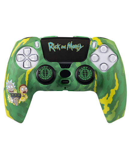 FR-TEC Rick and Morty Groen electronics accessories kit for plug and play game consoles, featuring colorful gaming-themed components.