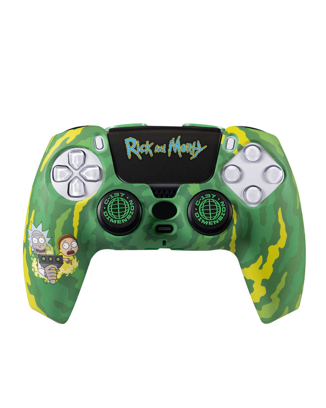 FR-TEC Rick and Morty Groen electronics accessories kit for plug and play game consoles, featuring colorful gaming-themed components.