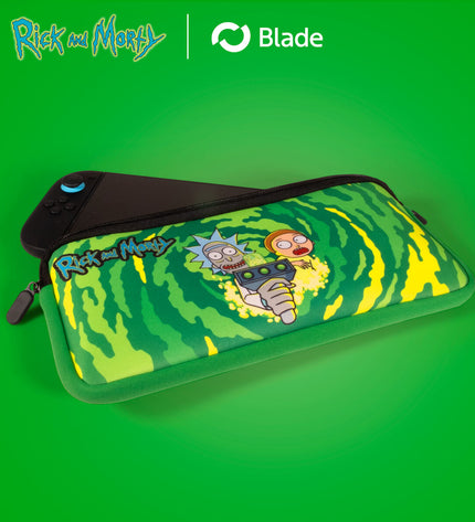 FR-TEC Rick and Morty themed Nintendo Switch 2 game cartridge case for electronics and plug & play consoles.