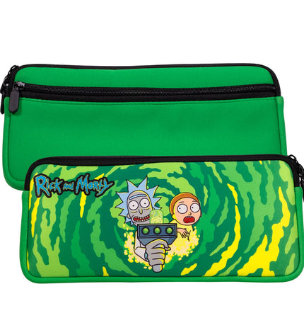 FR-TEC Nintendo Switch 2 Rick and Morty electronic plug-and-play game console in a compact, colorful design with branding visible.