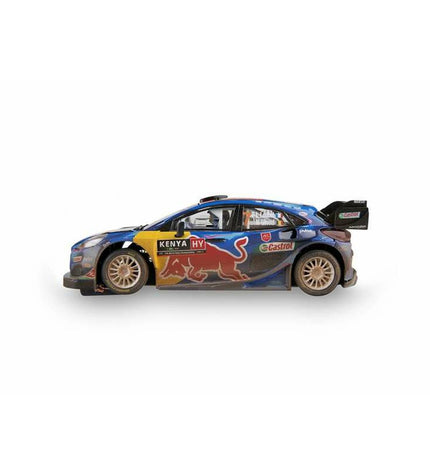 Scalextric Ford Puma WRC remote control toy car with Kenya mud effect, 1:32 scale, designed for racing and play.
