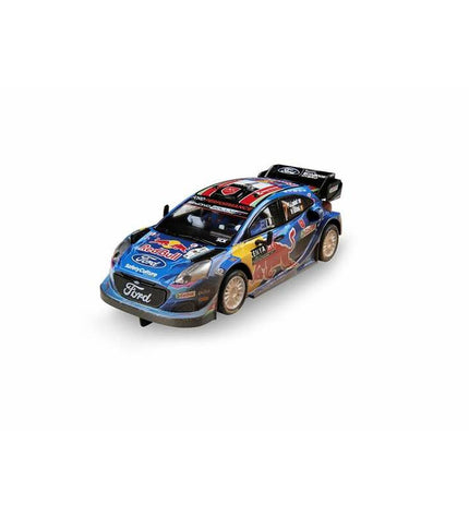 Scalextric Ford Puma WRC remote control toy car with Kenya mud effect, 1:32 scale, designed for racing and play.