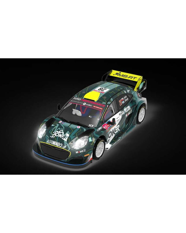 Scalextric Ford Puma WRC Joker remote control toy car on track, detailed scale model for racing and play in the vehicles category.