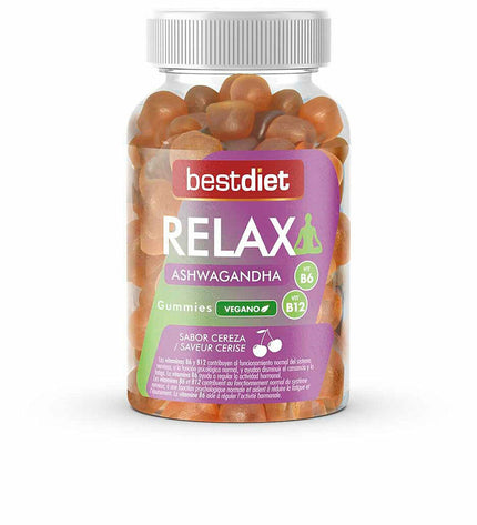 Best Diet Relax Ashwagandha gummies in a jar, health supplement, 60 pieces, vitamin and mineral dietary supplement for relaxation