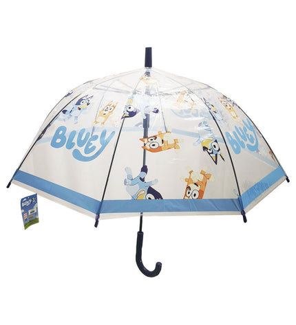 Bluey Bluey Celeste umbrella with 76 cm diameter, lightweight luggage umbrella with blue design and sturdy handle.