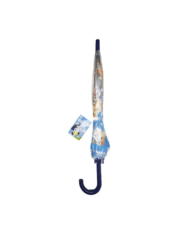 Bluey Bluey Celeste travel umbrella with 76 cm diameter, featuring a vibrant blue canopy and sturdy handle.