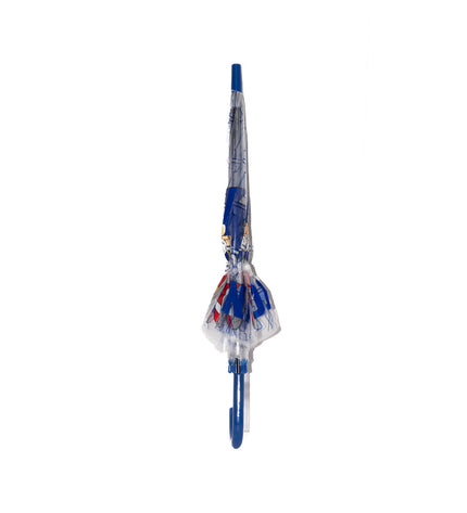 Blue Sonic City umbrella with 76 cm diameter, compact bagage umbrella with sturdy frame and vibrant color.