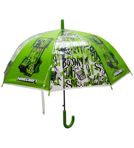Minecraft TNT multicolour umbrella with 76cm diameter, featuring a bagage-style design and colorful TNT pattern.