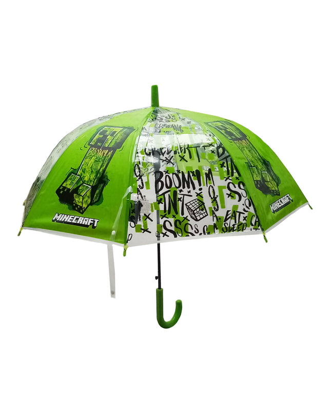 Minecraft TNT multicolour umbrella with 76cm diameter, featuring a bagage-style design and colorful TNT pattern.