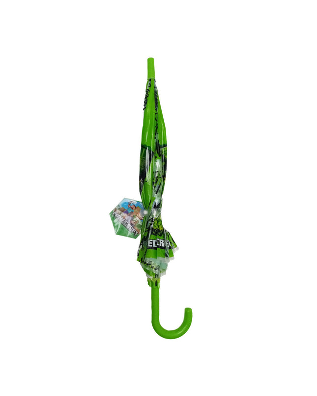 Multicolour Minecraft TNT umbrella for luggage, 76 cm diameter, featuring a vibrant Minecraft Tnt design.