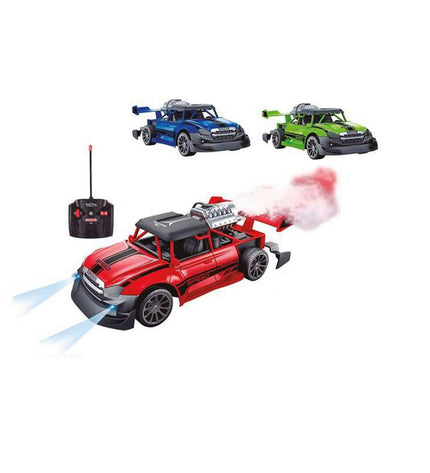 Remote control police car toy by BigBuy Fun, stunt spray action, 1:20 scale, with detailed police vehicle design.