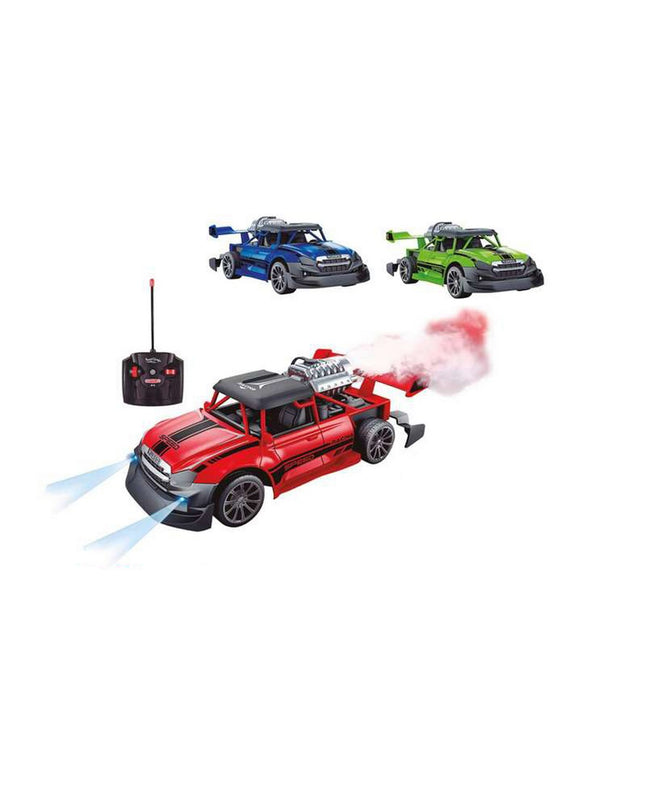 Remote control police car toy by BigBuy Fun, stunt spray action, 1:20 scale, with detailed police vehicle design.