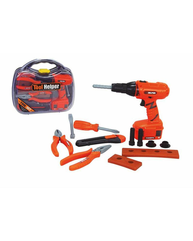 BigBuy Fun children's tool set with toy drill, measuring 30x8x28 cm, ideal for pretend play and imiteerspelletjes.