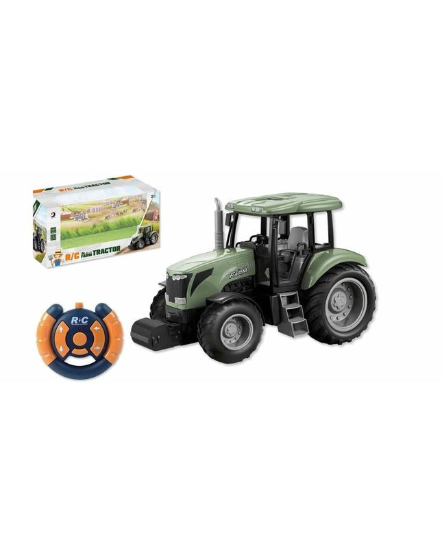 BigBuy Fun radiobestuurbare graafmachine toy, yellow construction vehicle with detailed controls and sturdy wheels.