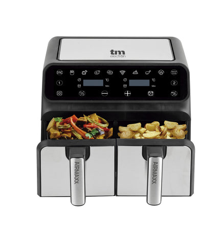 TM Electron 1700W air fryer with 8L capacity, compact kitchen appliance for healthy frying and cooking.