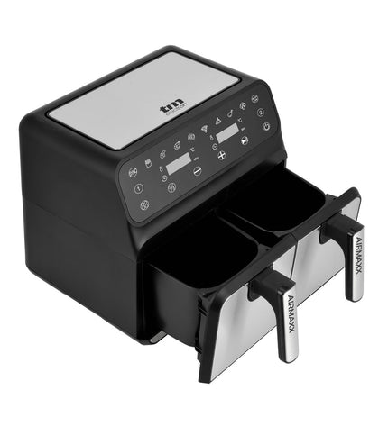 TM Electron luchtfriteuse with 8-liter capacity, 1700W electric kitchen appliance for healthy frying, shown on a kitchen countertop