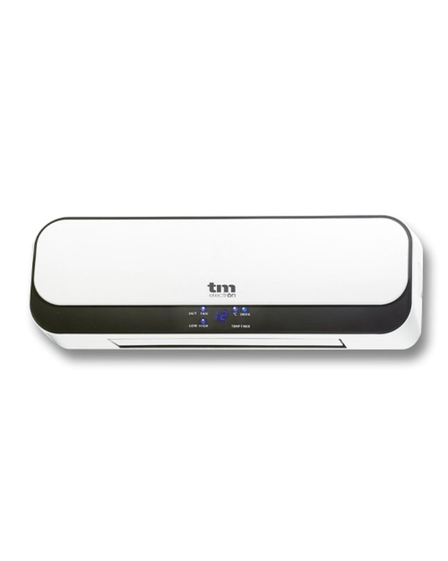 TM Electron 2000W black and white wall-mounted electric heater for home and kitchen heating, portable air conditioning unit