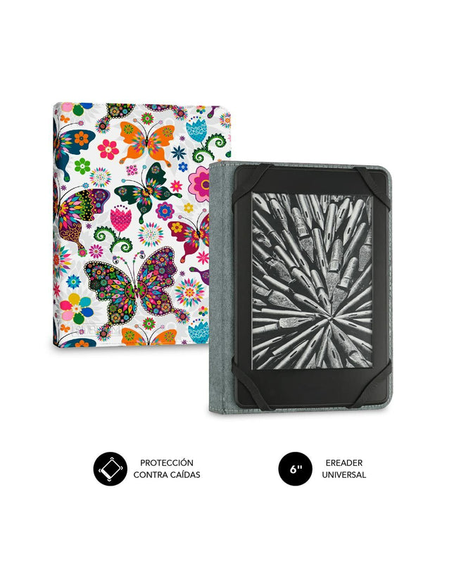 Subblim e-book cover protector for eBook readers, featuring a sleek, protective design in black for electronic reading devices.