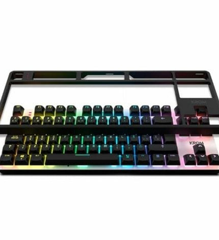 Krom NXKROMKERNELPROSP plug and play game console for electronics, featuring a sleek black design and multiple gaming ports.